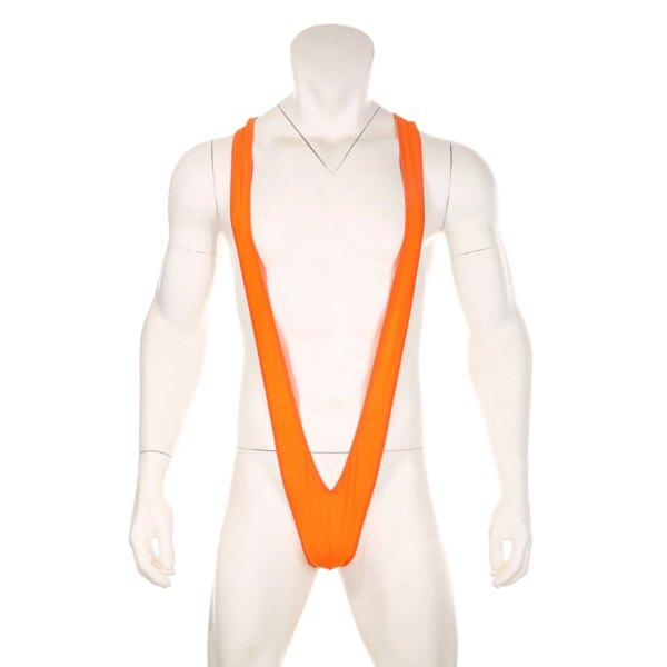 Maillot de bain homme une pièce – Mankini style Borat à bretelles