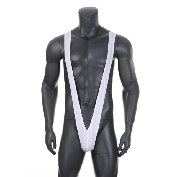 Maillot de bain homme une pièce – Mankini style Borat à bretelles