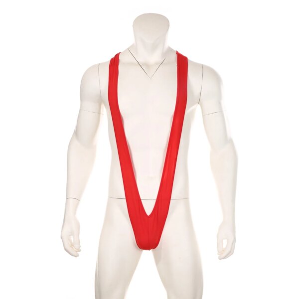 Maillot de bain homme une pièce – Mankini style Borat à bretelles