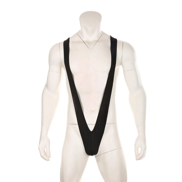 Maillot de bain homme une pièce – Mankini style Borat à bretelles