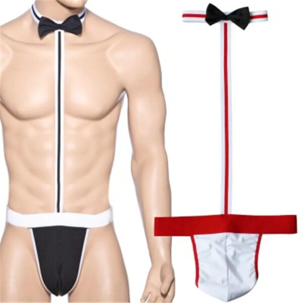 78449-2c454a.jpg Mankini Semis-Maillot de bain sexy pour homme adulte, lingerie à collerette Borat Mankini