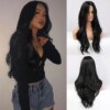perruque Body Wave synthétique rouge longue