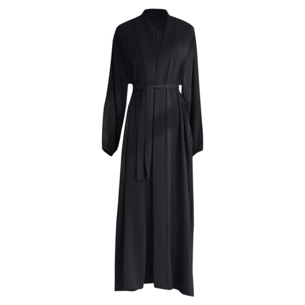 79283-b58ae4.jpg Kimono Abaya Nouvel ensemble abaya en tissu froissé ouvert + longue robe intérieure vêtements islamiques