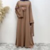 Kimono Abaya Nouvelle robe musulmane Abaya pour femme vendue à Dubaï au Moyen-Orient