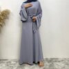 Kimono Abaya Nouvelle robe musulmane Abaya pour femme vendue à Dubaï au Moyen-Orient