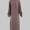 79405-648f19.jpg Kimono Abaya Robe musulmane longue pour l'Aïd, tenue de prière, abaya, manches à lacets