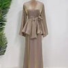 Kimono Abaya  Abaya en satin pour femme, tenue de prière musulmane, Kaftan, Dubaï, Turquie