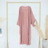 kimono abaya Musulman ouvert Abaya femmes modeste point ouvert Kimono Caftan dubaï
