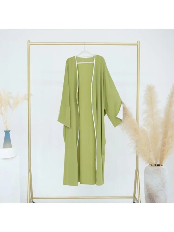 kimono abaya Musulman ouvert Abaya femmes modeste point ouvert Kimono Caftan dubaï