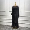 kimono abaya Ensemble 3 pièces Abaya Kimono assorti pour femmes musulmanes