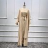 kimono abaya Ensemble 3 pièces Abaya Kimono assorti pour femmes musulmanes