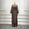 kimono abaya Ensemble 3 pièces Abaya Kimono assorti pour femmes musulmanes