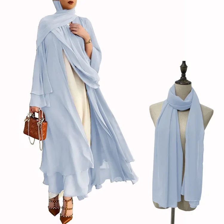 Light blue (with headscarf)