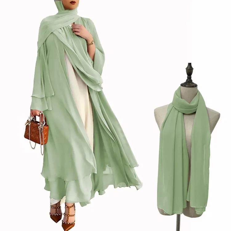 Olive green (with headscarf)