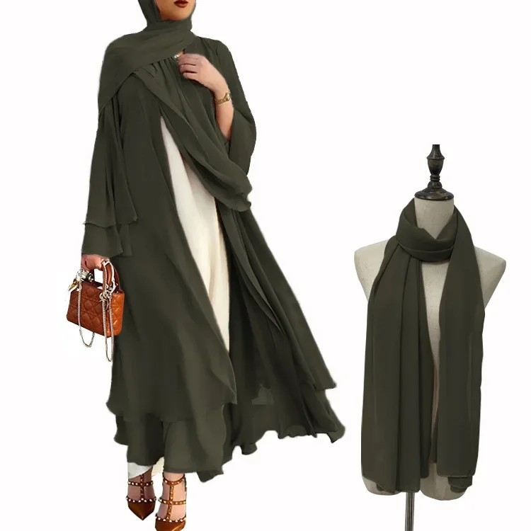 Army green (with headscarf)