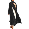 kimono abaya Robe longue élégante en mousseline de soie, nouvelle collection ivoire