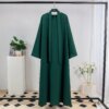 Kimono Abayas musulmanes longues et maxi robes de prière pour femmes, caftans avec ceinture