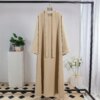 Kimono Abayas musulmanes longues et maxi robes de prière pour femmes, caftans avec ceinture
