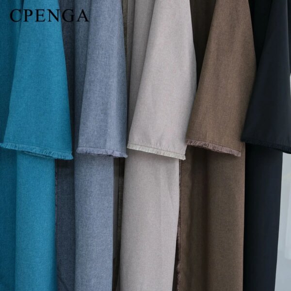80037-843391.jpg Kimono Abaya,Robe musulmane modeste à franges pour femmes, Ramadan , Arabie saoudite, Eid, Dubaï, luxe, islamique, solide, caftan de Turquie