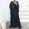 kimono abaya Ensembles musulmans assortis 3 pièces pour l'Aïd, le Ramadan, les abayas