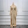 kimono abaya Ensembles musulmans assortis 3 pièces pour l'Aïd, le Ramadan, les abayas