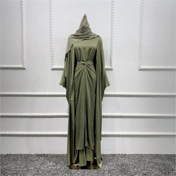 kimono abaya Ensembles musulmans assortis 3 pièces pour l'Aïd, le Ramadan, les abayas