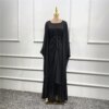 kimono abaya Ensembles musulmans assortis 3 pièces pour l'Aïd, le Ramadan, les abayas