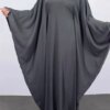 kimono abaya Ramadan Eid doux crêpe Khimar chauve-souris Abaya dubaï Islam
