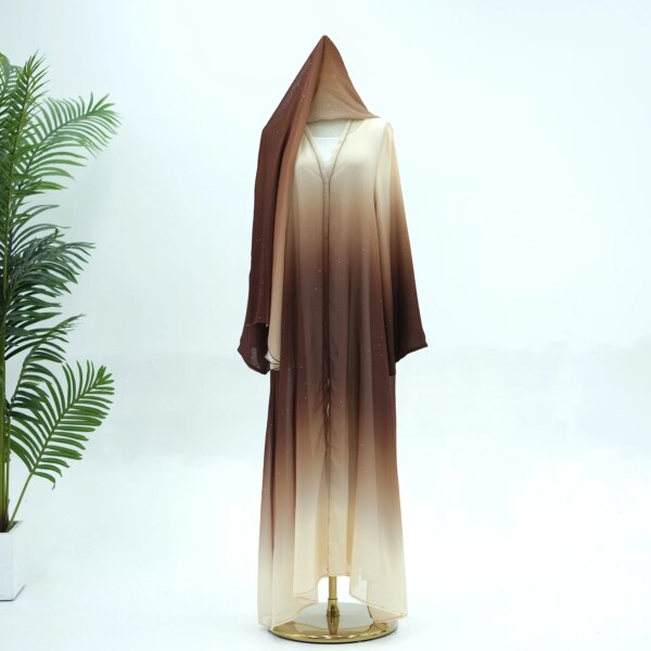 kimono abaya Ensemble Abaya de Dubaï de luxe modeste pour femmes