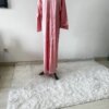 kimono abaya Ramadan Eid modeste plaine Satin ouvert Kimono Abaya Damen