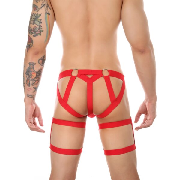 String homme, culotte érotique, slip grande taille, slip sexy en coton, dos ouvert, lingerie transparente