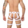 String homme, culotte érotique, slip grande taille, slip sexy en coton, dos ouvert, lingerie transparente