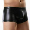 Sous-vêtements sexy pour hommes, boxers skinny, shorts, caleçons, imitation cuir, effet mouillé