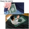 Tapis de prière portable et imperméable avec boussole, idéal pour les voyages, idéal pour les musulmans, 100 x 60 cm