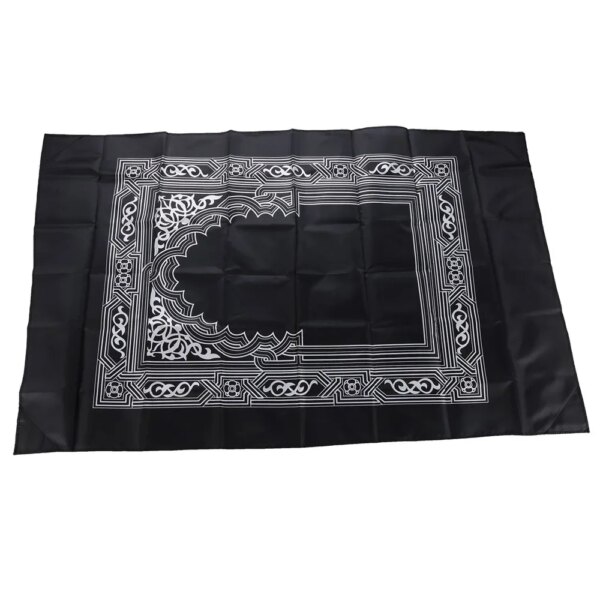 Tapis de prière portable et imperméable avec boussole, idéal pour les voyages, idéal pour les musulmans, 100 x 60 cm
