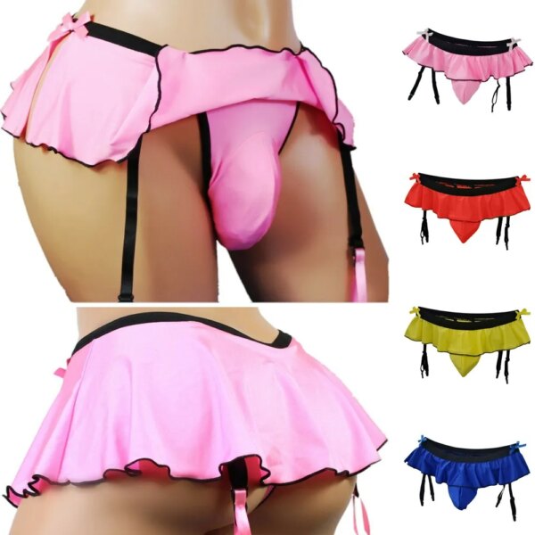 Slip Sexy à Volants pour Homme – Séduction Audacieuse & Confiance Assumée