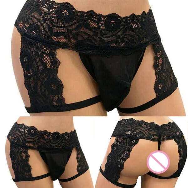 Sous-vêtement Sexy en Dentelle pour Homme – Élégance & Séduction