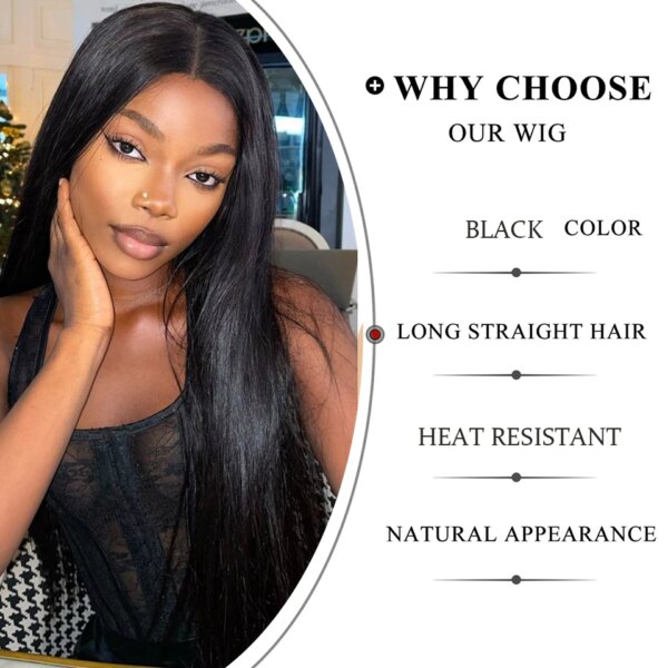 8331-4d7c0b.jpg Perruque Lace Front wig synthétique noire lisse et longue pour femmes
