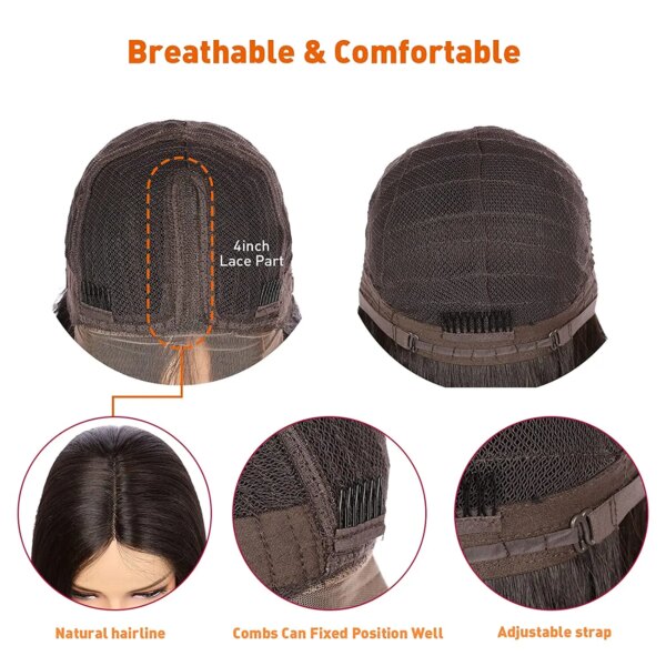 Perruque Lace Front Wig synthétique Body Wave