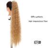 extension cheveux 30 pouces fibre perruque de cheveux synthétique résistant à la chaleur cheveux