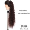 extension cheveux 30 pouces fibre perruque de cheveux synthétique résistant à la chaleur cheveux