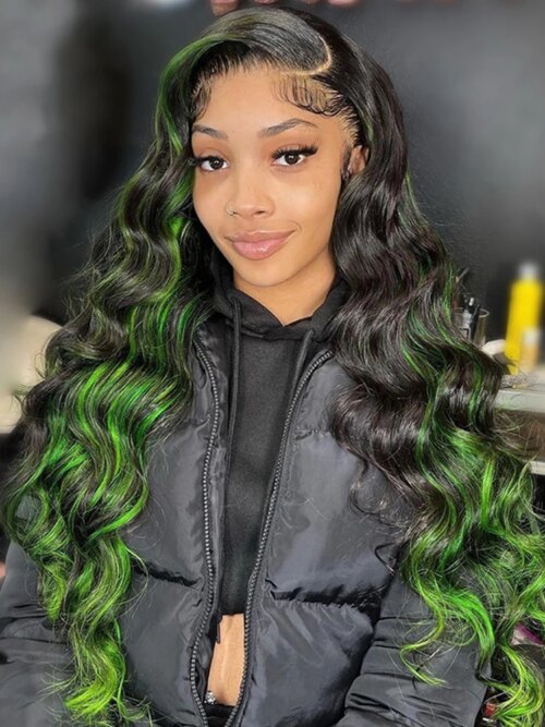 perruque femme vrai cheveux Lace Frontal Wig péruvienne naturelle