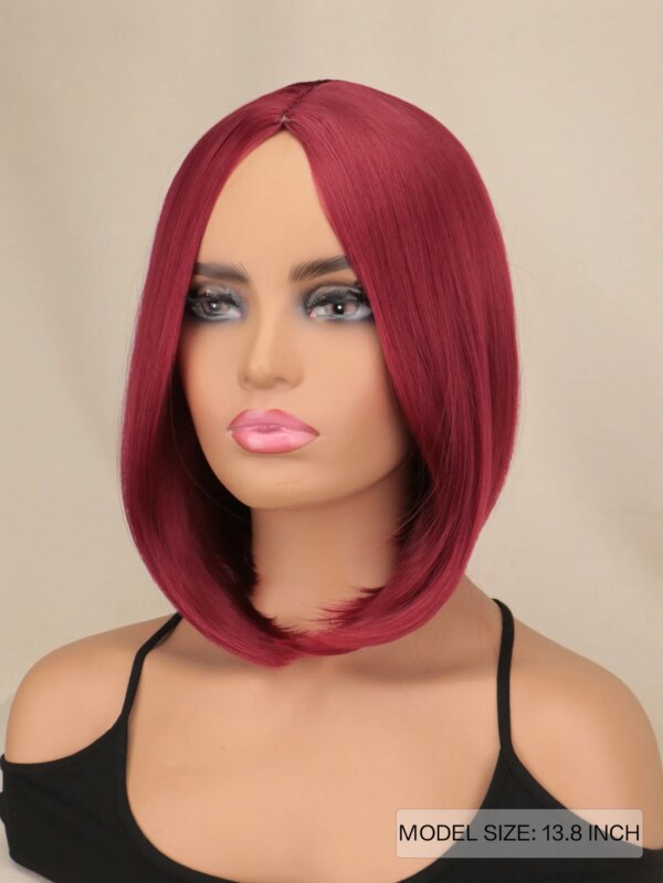 perruque synthétique longue et lisse pour femmes, postiche de Cosplay naturel