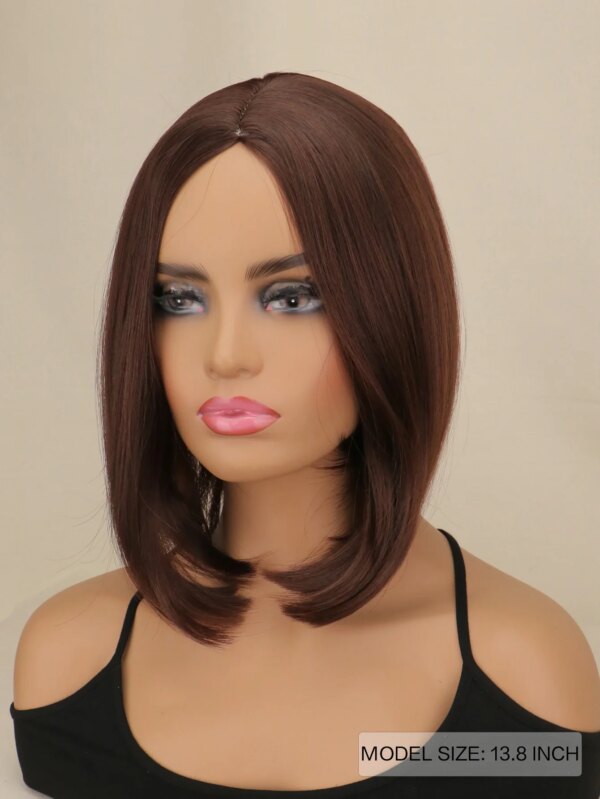 perruque synthétique longue et lisse pour femmes, postiche de Cosplay naturel