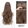 extension cheveux synthétiques sans Clip, postiche longue et lisse, noire, Blonde naturelle