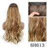 extension cheveux synthétiques sans Clip, postiche longue et lisse, noire, Blonde naturelle