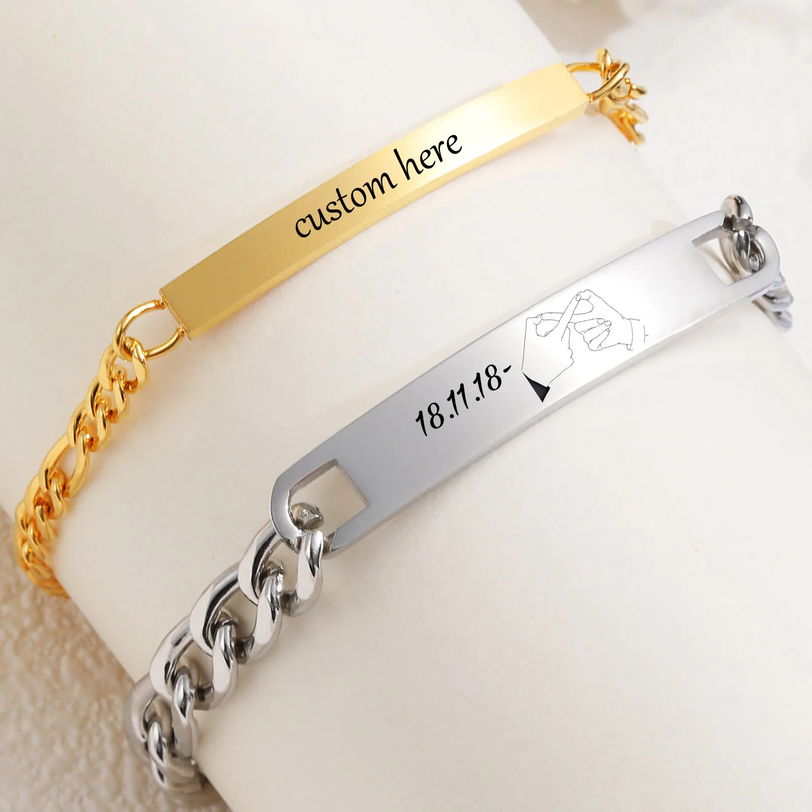 Bracelets mots amour graves couple 2027